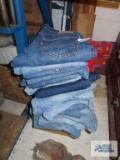Variety of jeans, mostly Levi's sizes 34x32and 34x30