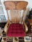 Antique oak rocking chair on first floor