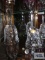 Hand cut clear crystal bells. Marked made in Hungary and West Germany