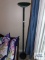 Green metal pole lamp