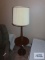 Wood floor lamp