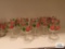 Twelve Franciscan, Desert Rose pattern stemware