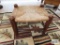 Vintage rush bottom footstool
