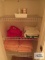 Decorative bathroom towels and wallpaper border