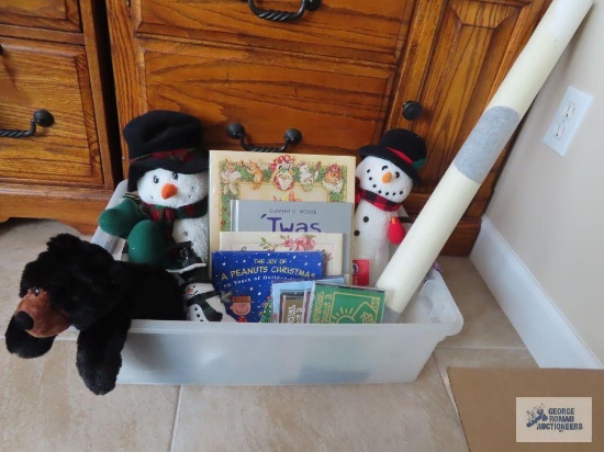 Christmas decorations, Christmas books and holiday CDs