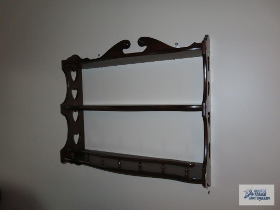 Wood knick knack shelf