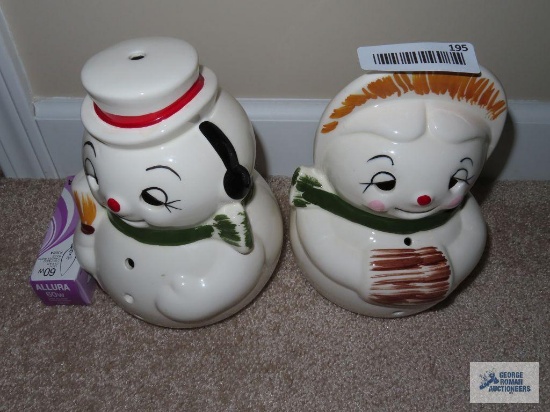 Mr. and Mrs. snowman