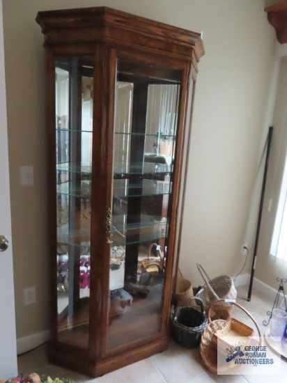 Lighted curio, first floor