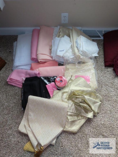 Assortment of table linens