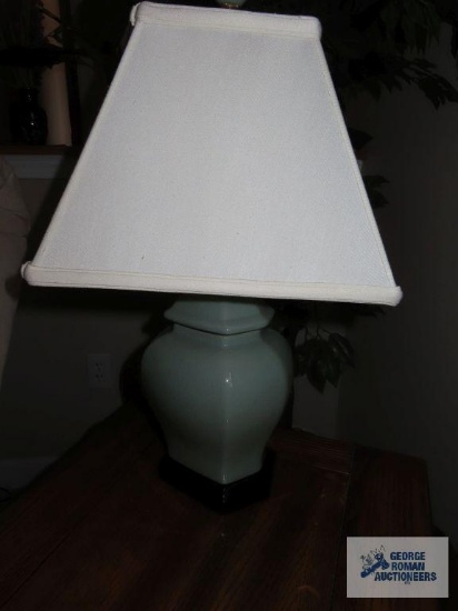 Green table lamp