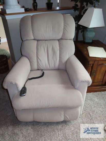 La-Z-Boy tan power rocker recliner
