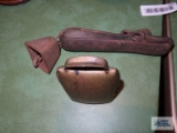 Antique cowbell and goat bell