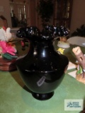 Black amethyst vase