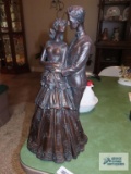Couple figurine, plastic,16-in, made in China.