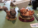 Homco squirrel figurine and bear figurine made in Japan
