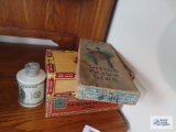 Cigar boxes, Cataraugus Cutlery Co. box, etc