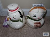 Mr. and Mrs. snowman