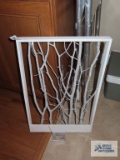 Framed lighted branch decoration