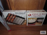 9 inch spring form cake pan and shishkebab set