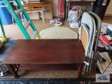 Wooden coffee table
