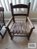 Oak children's rocker
