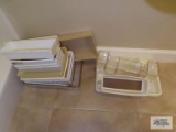 Silverware containers, plastic baskets and other sorting containers