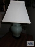 Green table lamp