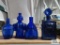 Cobalt blue decanters