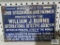 William J. Burns International Detective Agency Inc. antique metal advertising sign