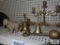 Brass bells, bottle opener, and heavy brass poodle figurine