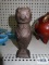 Vintage Bank on Republic Pig Iron cast iron figurine piggy bank