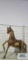 Heavy brass horse figurine