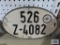 Vintage German license plate