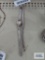 Victoria Rhein watch with silver colored band, missing glass on face and extra band