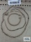 Bracelet and two necklaces, marked 14KGP.