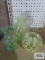 Art glass vases and coin dot glass