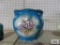 Antique O. C. C. C. Limoges porcelain planter. has various paint chips.