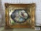 French Provincial mirrored wall hanging with gold frame