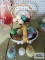 Ceramic Easter eggs with ceramic baskets