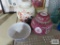 Oriental urns and bowl