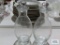 Pfaltzgraff cruets, marked hand-blown in Romania