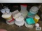 Variety of plastic ware including Tupperware