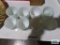 Milk glass goblets
