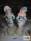 Two handmade ceramic figurines