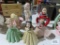 Assortment of ceramic figurines