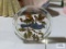 Viking glass blue jay paperweight