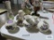 Candle holders, vase, and Angel figurine