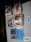 Assorted hockey cards, baseball rookies playing cards and Courtside College flashback set limited
