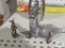 Heavy metal dragon figurine and miniature metal kangaroo figurine
