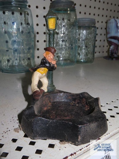 Antique figurine ashtray